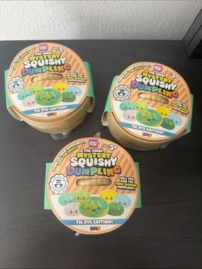 3 Mystery Squishy Dumpling Tie Dye Edition - Assorted Pastels